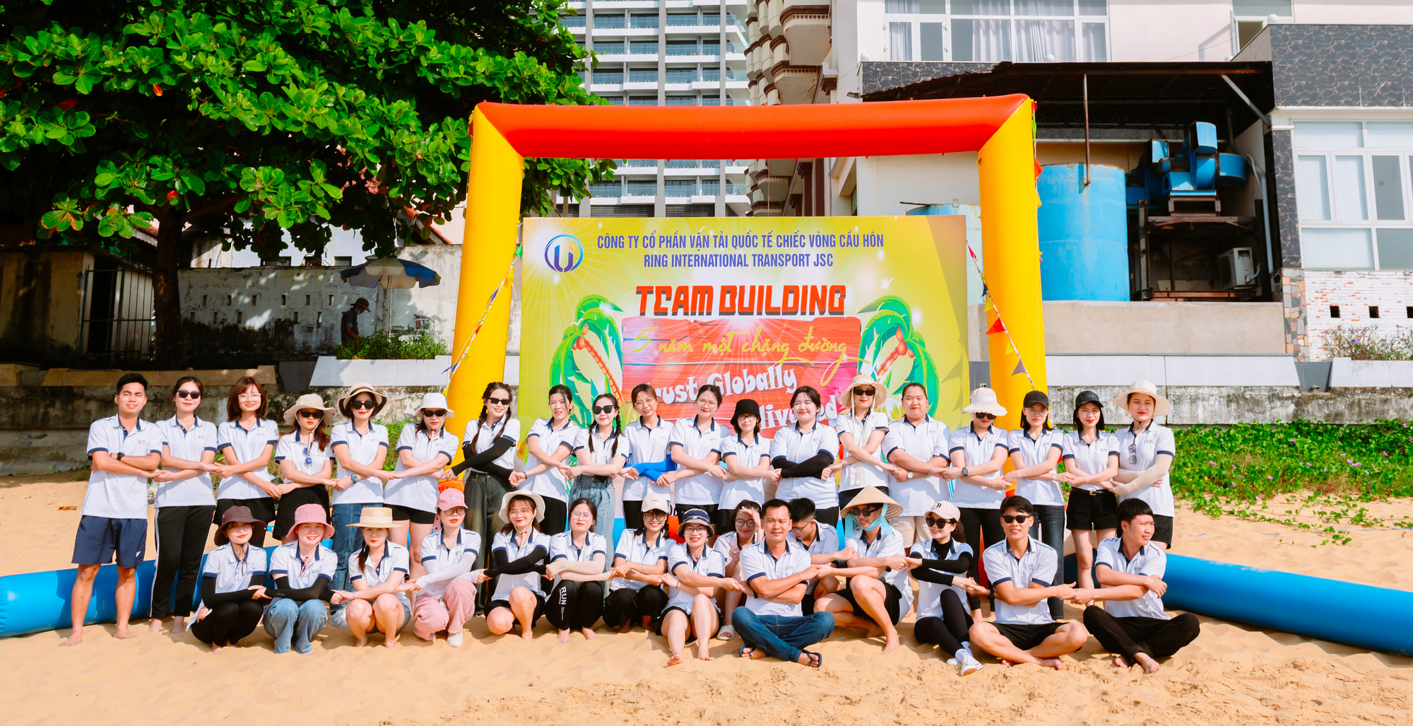 Ring Vietnam colleagues together at a company event