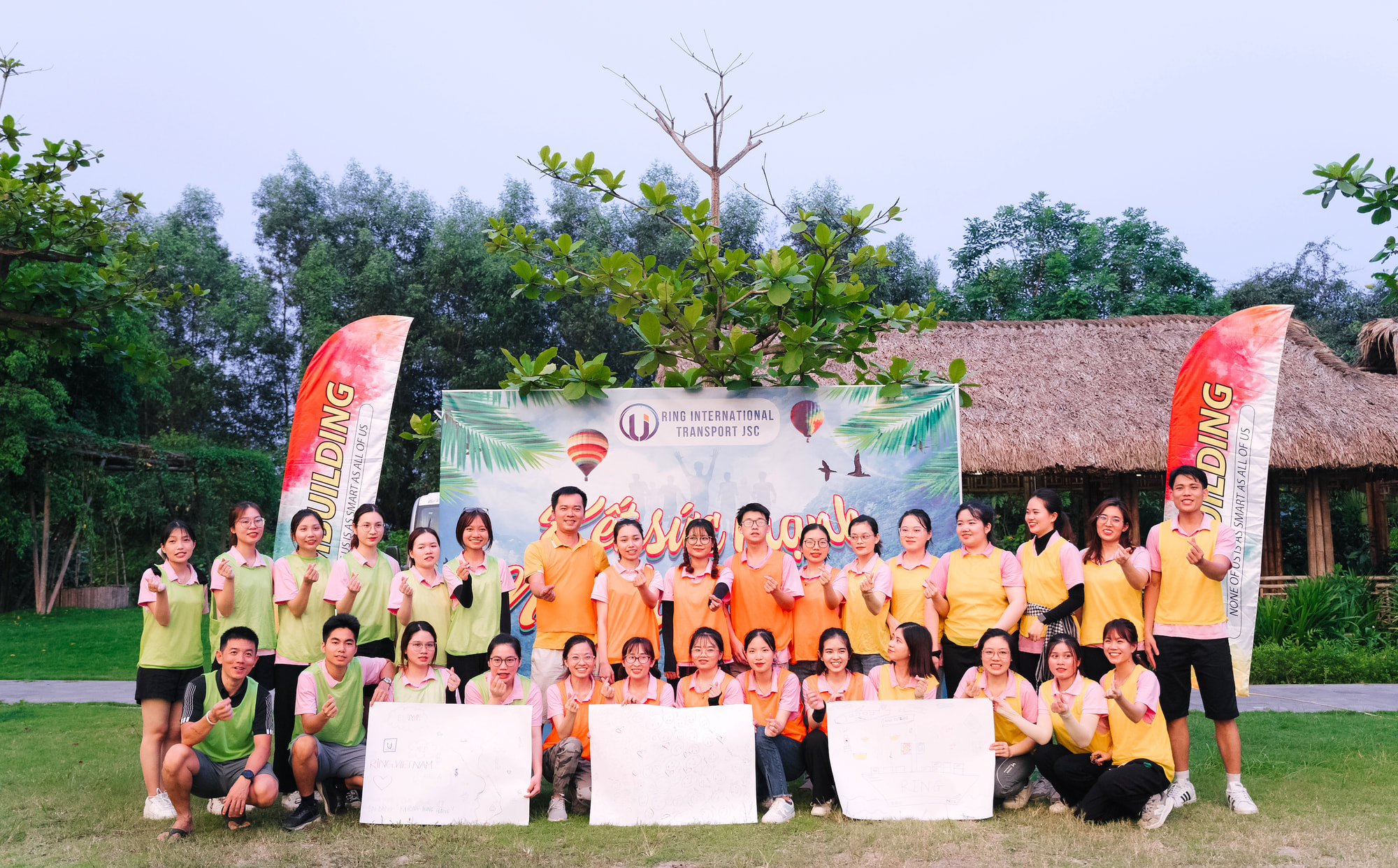 Ring Vietnam colleagues at a team-building activity